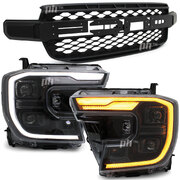 Sequential Headlights & Grill SET Raptor Style fits Ford Ranger Next Gen T9 XL XLS 2022-