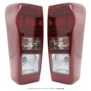Tail Lights PAIR Tinted LED Type fits Isuzu DMAX 2014 - 2020 LS LS-U LS-M