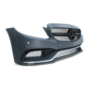 Front Bumper Bar Kit AMG C63 Style Fits Mercedes Benz C Class W205 2014 - 2018