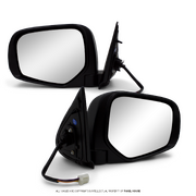 Door Mirrors PAIR Black with Autofold & Indicator Fits Mitsubishi Triton MQ 2015 - 2018