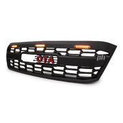 Grill Satin BLACK GR Style With LED Fits Toyota Hilux N70 2005 - 2008