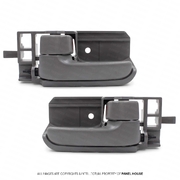 Door Handle Grey Inner PAIR Fits Toyota Hilux N70 2005 - 2015