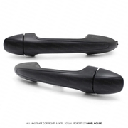 Outer Door Handles Black REAR PAIR Fits Toyota Hilux N80 2015 - 2024 SR TRD ROUGE RUGGED