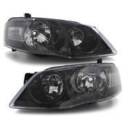 Headlights Black PAIR fits Ford Falcon BF Series 2 XT 09/2006 - 2008