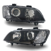 Headlights Projector Black PAIR fits Holden Commodore VE SSV HSV Calais 06-10