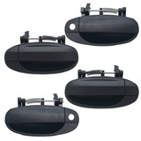 Door Handles Outer SET Black fits Holden Barina TK Hatch 2005-2011 4 Handles