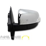 Door Mirror LEFT Chrome Electric AUTOFOLD fits Mazda BT50 UR 2015 - 2020