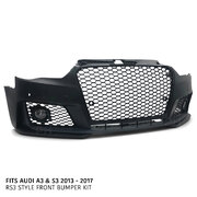 Upgrade Front Bumper Bar & Grill Kit RS3 Style Fits Audi A3 S3 8V 2013 - 2016