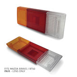 Tail Light Lens Alloy Tray Ute PAIR fits Mazda Bravo BT50 Models 1986-2019 LH=RH