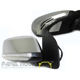 Door Mirror RIGHT Chrome AUTO FOLD Heated Puddle Light fits Nissan Navara D40 07-14