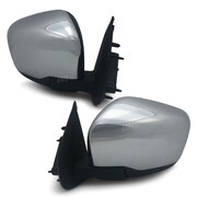 Door Mirrors PAIR Chrome Electric fits Nissan Navara D23 NP300 2015 - 2020