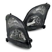 Headlights Black PAIR Fits Suzuki Swift Sport RS416 2005-2010