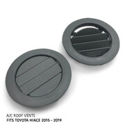 A/C Roof Vents x2 Fits Toyota Hiace 200 Series Van 2005 - 2019 LWB SLWB Commuter