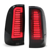 Upgrade Black Smoked LED Tail Lights Sequential Fits Toyota Hilux N70 05-14