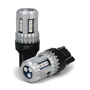 T20 Wedge Style LED Bulbs Red PAIR Brake / Stop Light