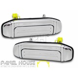 Mitsubishi Pajero NH NJ NK NL 91-00 LH+RH Pair FRONT Chrome Outer Handle NEW
