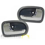 Mazda 323 BJ Astina 98-03 PAIR L+R Rear Interior Chrome & Grey Door Handle Inner NEW