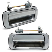 Door Handles Chrome PAIR Rear Outer Fits Toyota Landcruiser 80 Series 90 - 98