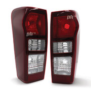 Tail Lights PAIR Tinted Bulb Type fits Isuzu DMAX 2014 - 2020 SX EX