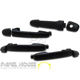 Door Handle SET x4 Front and Rear Outer Black Fits Toyota HILUX Ute 05-11 N70