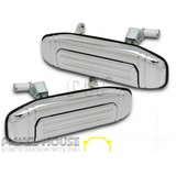 Mitsubishi Pajero NH NJ NK '91-'97 LH+RH REAR Pair Chrome Outer Door Handle NEW