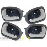 Mazda 323 BJ Protege Sedan 98-02 Interior Chrome Grey Handle SET x4 Inner NEW