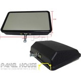 Door Mirror Heads x2 Fits Navara Triton Rodeo Bravo Courier Hilux Tray Back Ute 