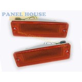 Nissan Navara D21 86-92 King Cab PR 1xLH 1xRH Front Bar Indicator Lights New Blinkers