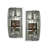 Pair Of Clear Corner Lights fits Holden HJ HX HZ Kingswood / Statesman